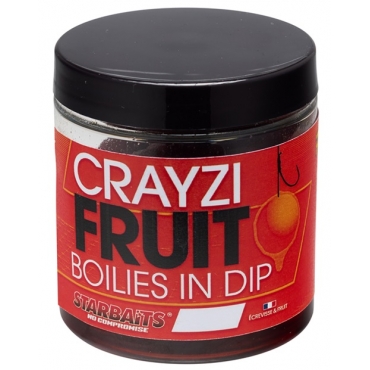 Starbaits Crayzi Fruit Boilies in Dip 24mm 150g