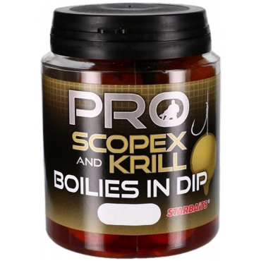 Starbaits Boilies in Dip Scopex & Krill 150g 20mm